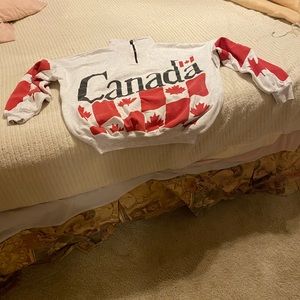 Sweatshirt Canada logo with zipper placket